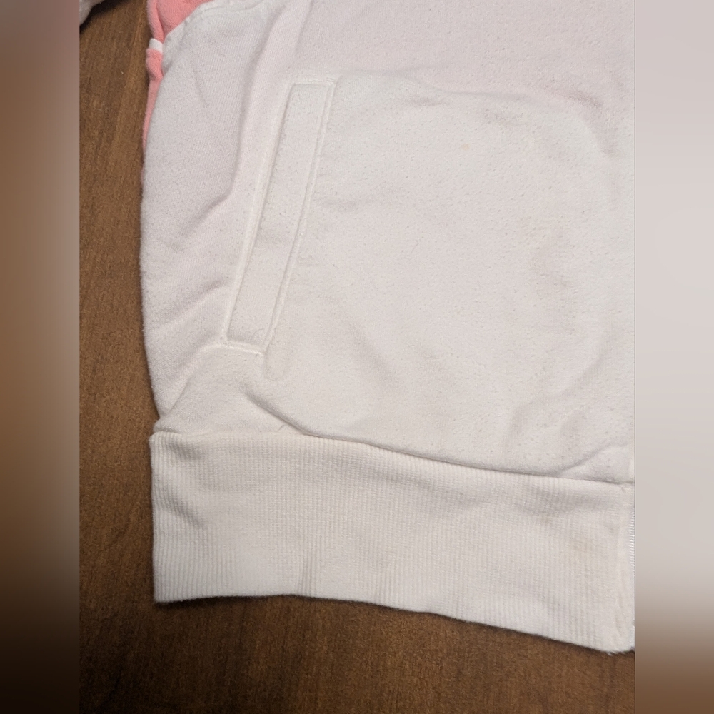 Champion XS White and Pink Zip-Up Warm UpJacket. Vintage. Pockets. - Picture 4 of 10